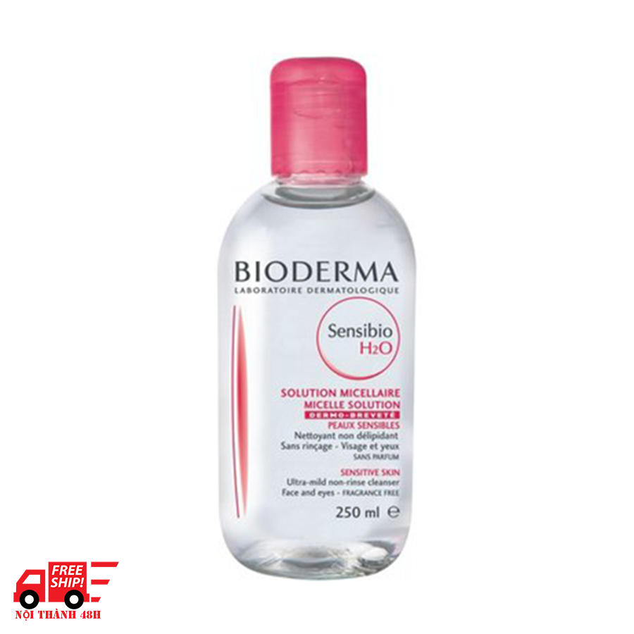 Nước tẩy trang dịu nhẹ dành cho da nhạy cảm Micellar Sensibio H2O Bioderma 250ml