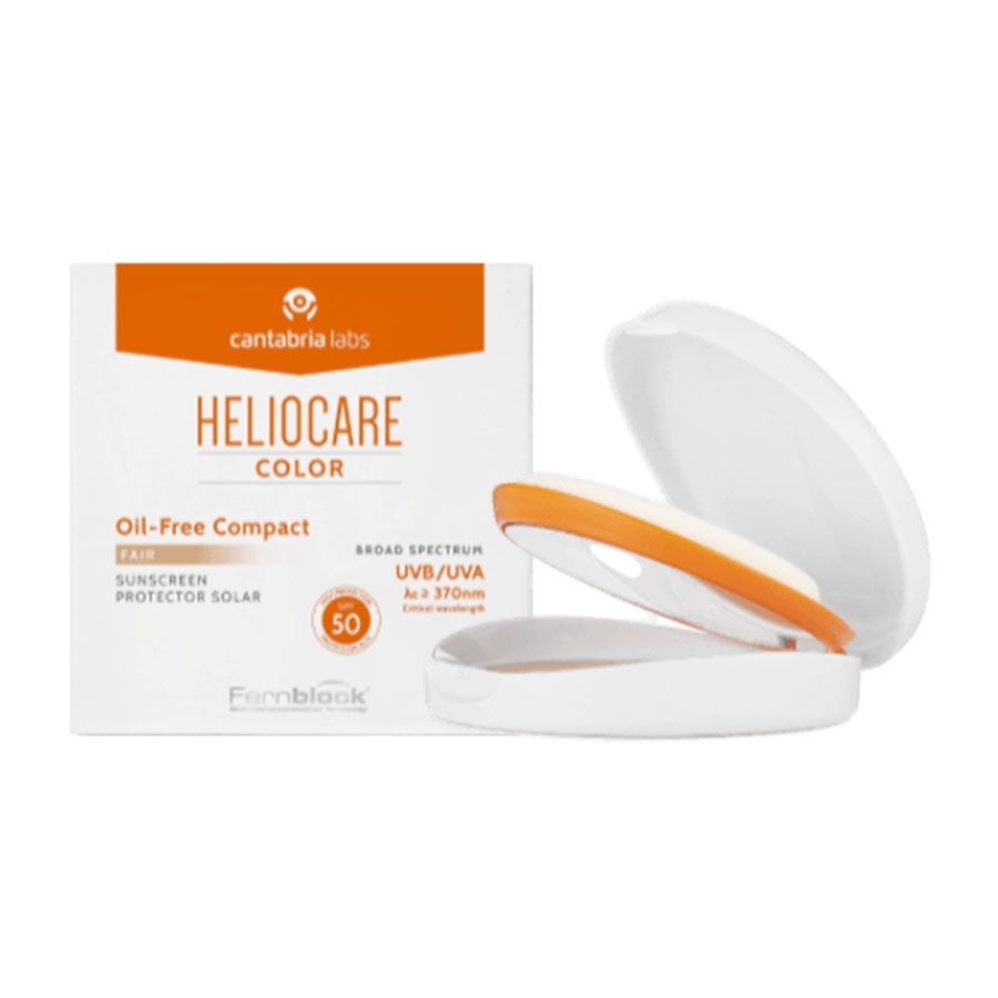 Phấn nền chống nắng màu sáng Heliocare Oil Free Compact SPF 50 Fair (10g)