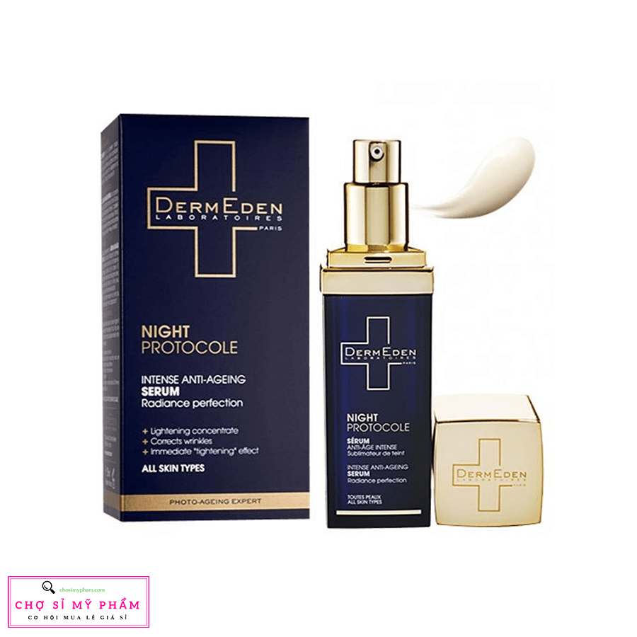 Serum chống lão hóa, mờ đốm nâu, đốm nám DermEden Intense Anti-Ageing Serum Radiance Perfection 30ml