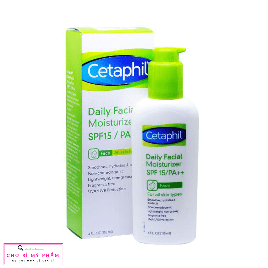 Sữa dưỡng ẩm chống nắng cho mặt và cổ Cetaphil Daily Facial Moist SPF15 118ml