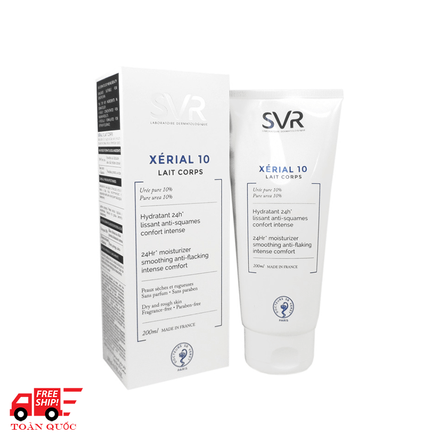 Sữa dưỡng thể và giữ ẩm cho da khô và rất khô SVR Xérial 10 Lait Corps 200ml