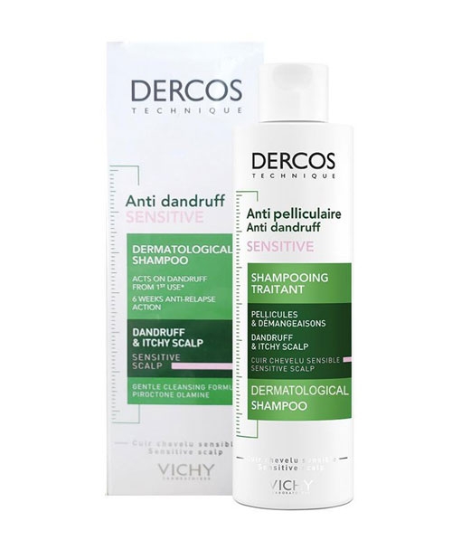 Dầu gội sạch gàu dành cho da đầu nhạy cảm Vichy Decos Anti Pelliculaire Traitant 200ml