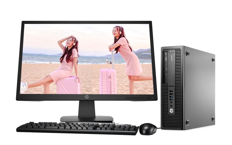 Bộ máy tính để bàn HP 600 G1, E04S2M22 (CPU i5-4570 / RAM 8GB / New SSD 256GB) / Màn hình HP 22 P-Series 21.5 inch FullHD / Chuột phím Dell