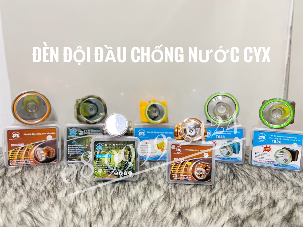 Đèn đội đầu 1 bóng led chống nước CYX T178 (40W)