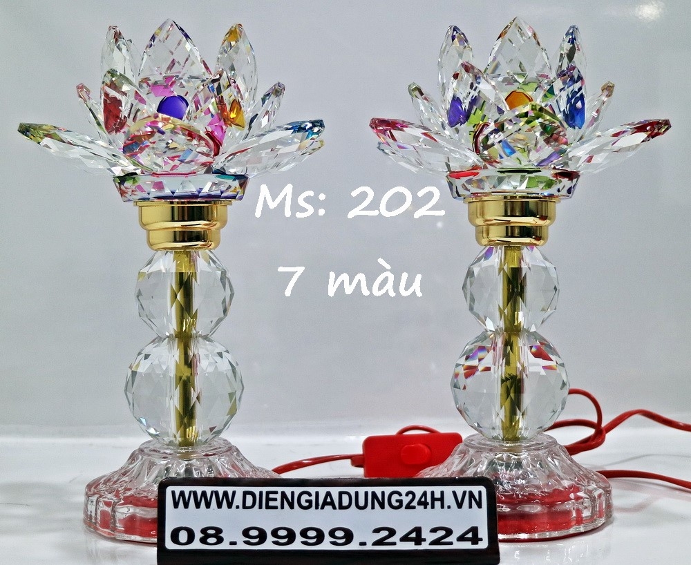 ĐÈN THỜ PHA LÊ CAO CẤP 202 - 7 MÀU