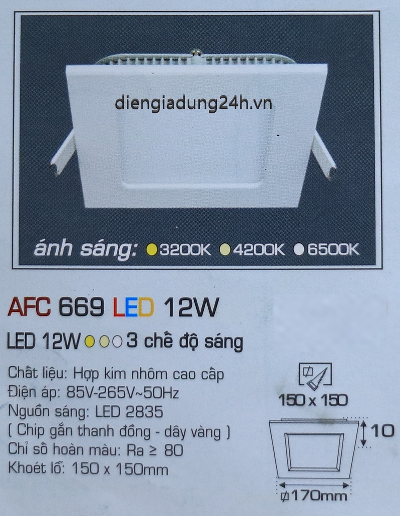 AFC 669 LED 12W