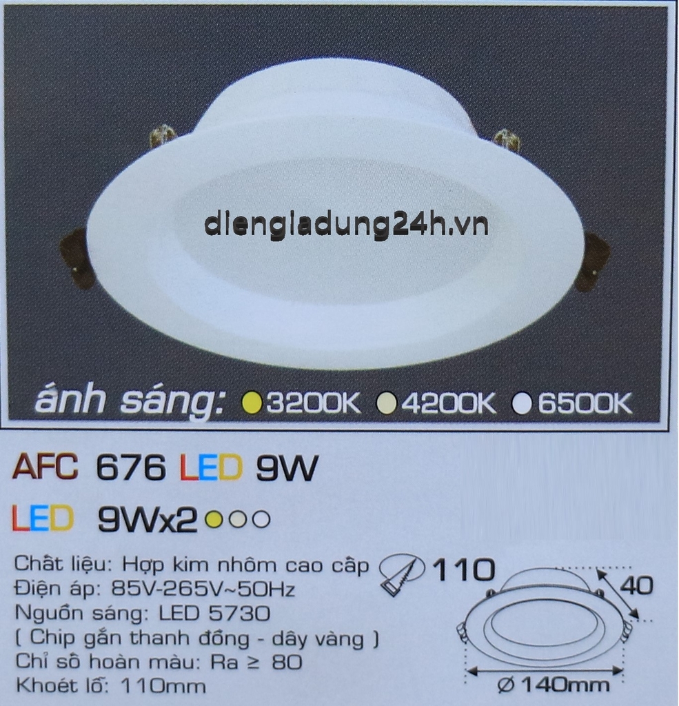 AFC 676 LED 9W