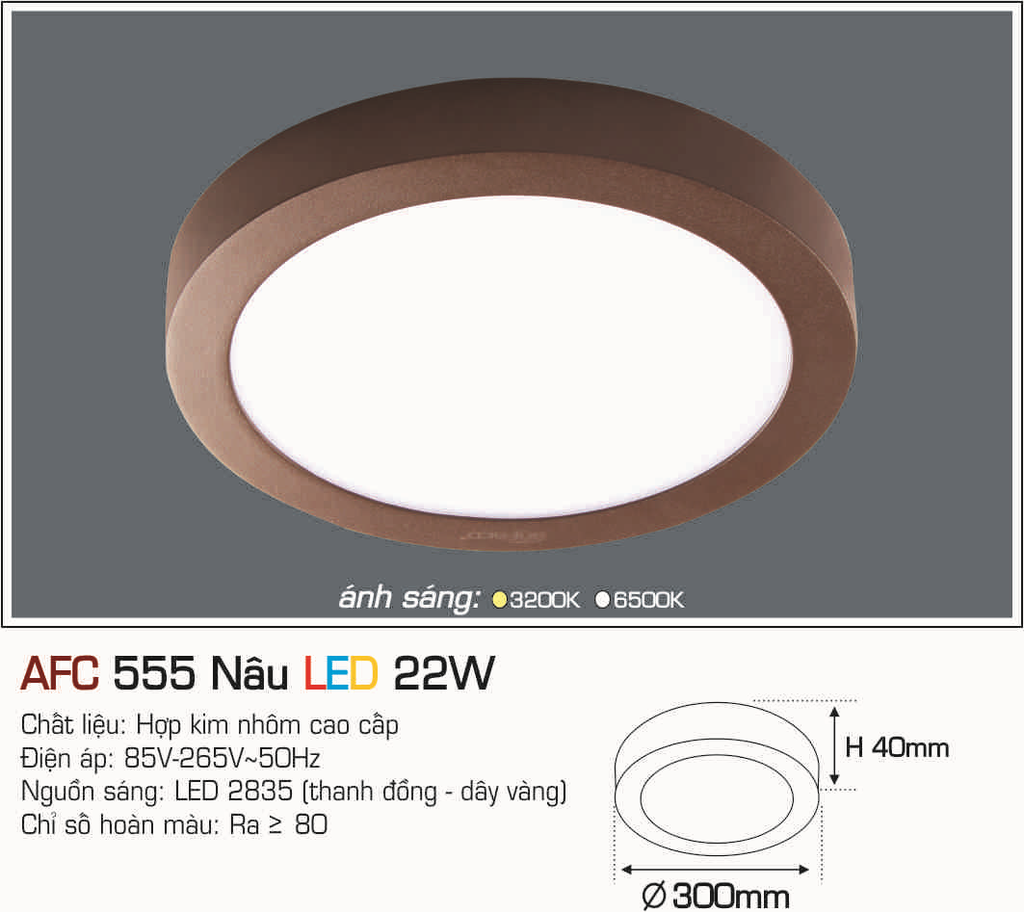 AFC 555 NÂU LED