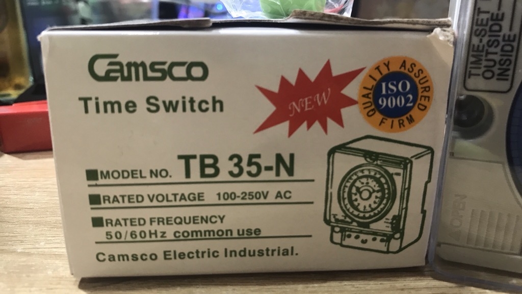 Đồng hồ hẹn giờ ĐL camso TB 35-N (có tặng kèm pin)