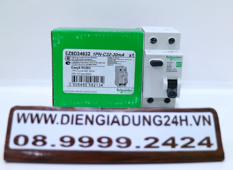 CB CHỐNG GIẬT 2P SCHNEIDER RCBO/RCCB