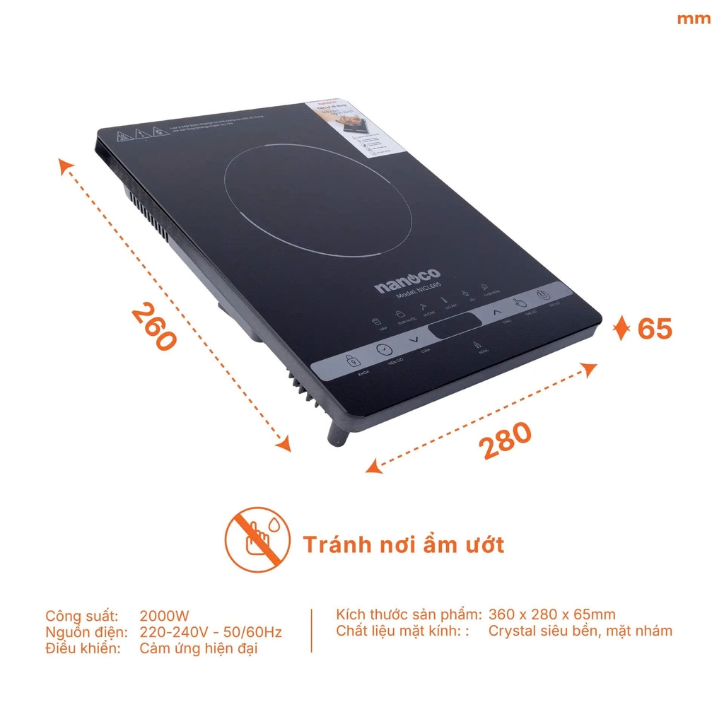 Bếp hồng ngoại Nanoco, NICL665