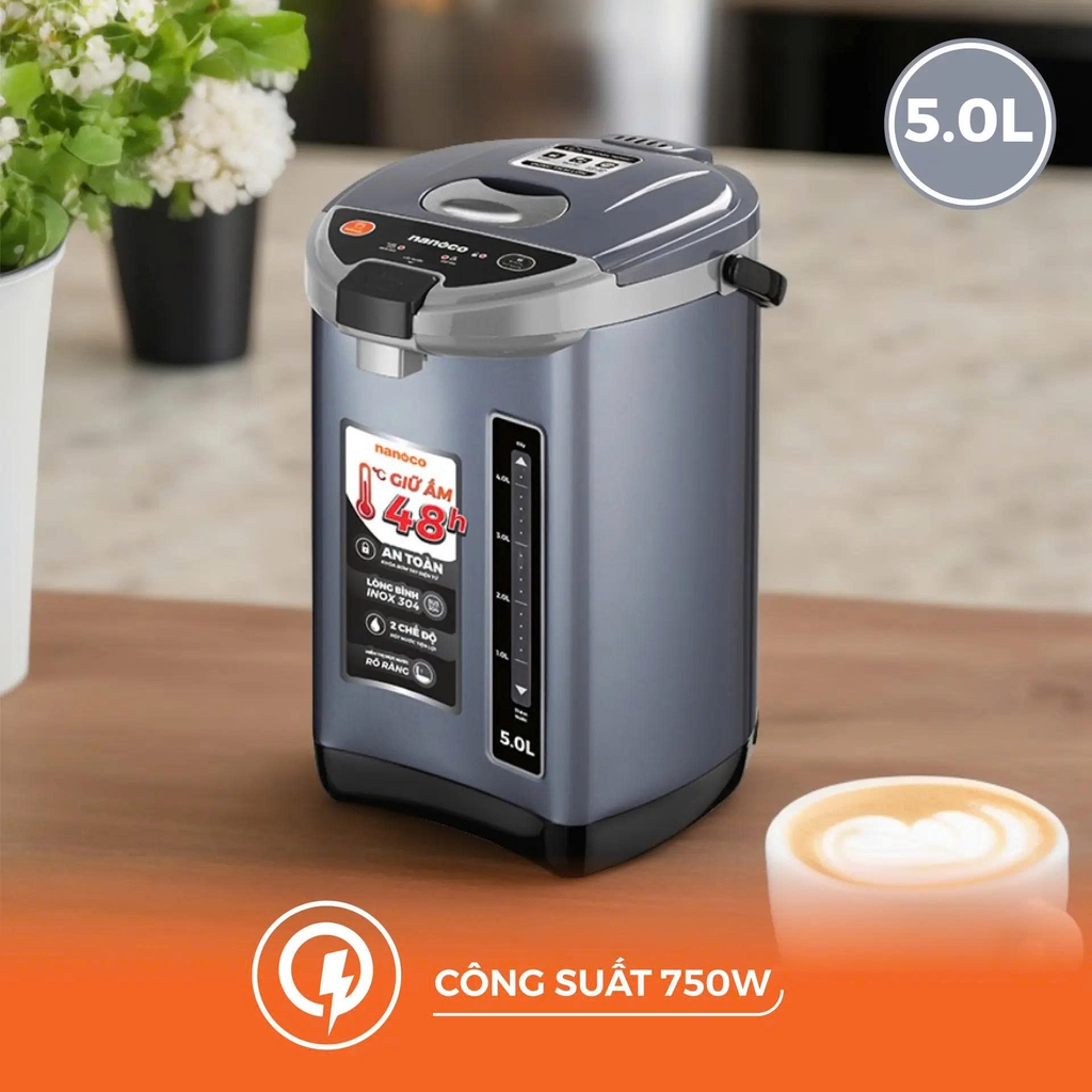 Bình thủy điện, 5.0L, NETF500 (Xanh Đen)