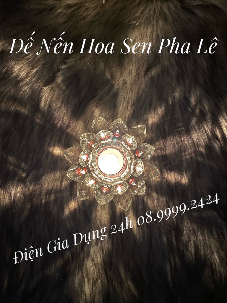 ĐẾ NẾN HOA SEN PHA LÊ, ĐẾ ĐỰNG NẾN PHA LÊ SIÊU ĐẸP