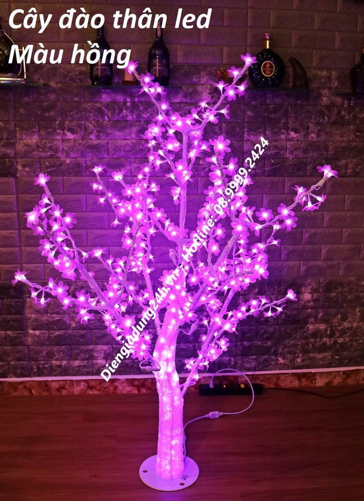 CÂY ĐÀO LED HỒNG THÂN LED