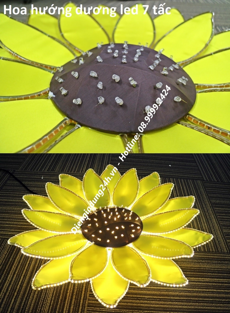 Hoa led bảng lớn - Hoa hướng dương
