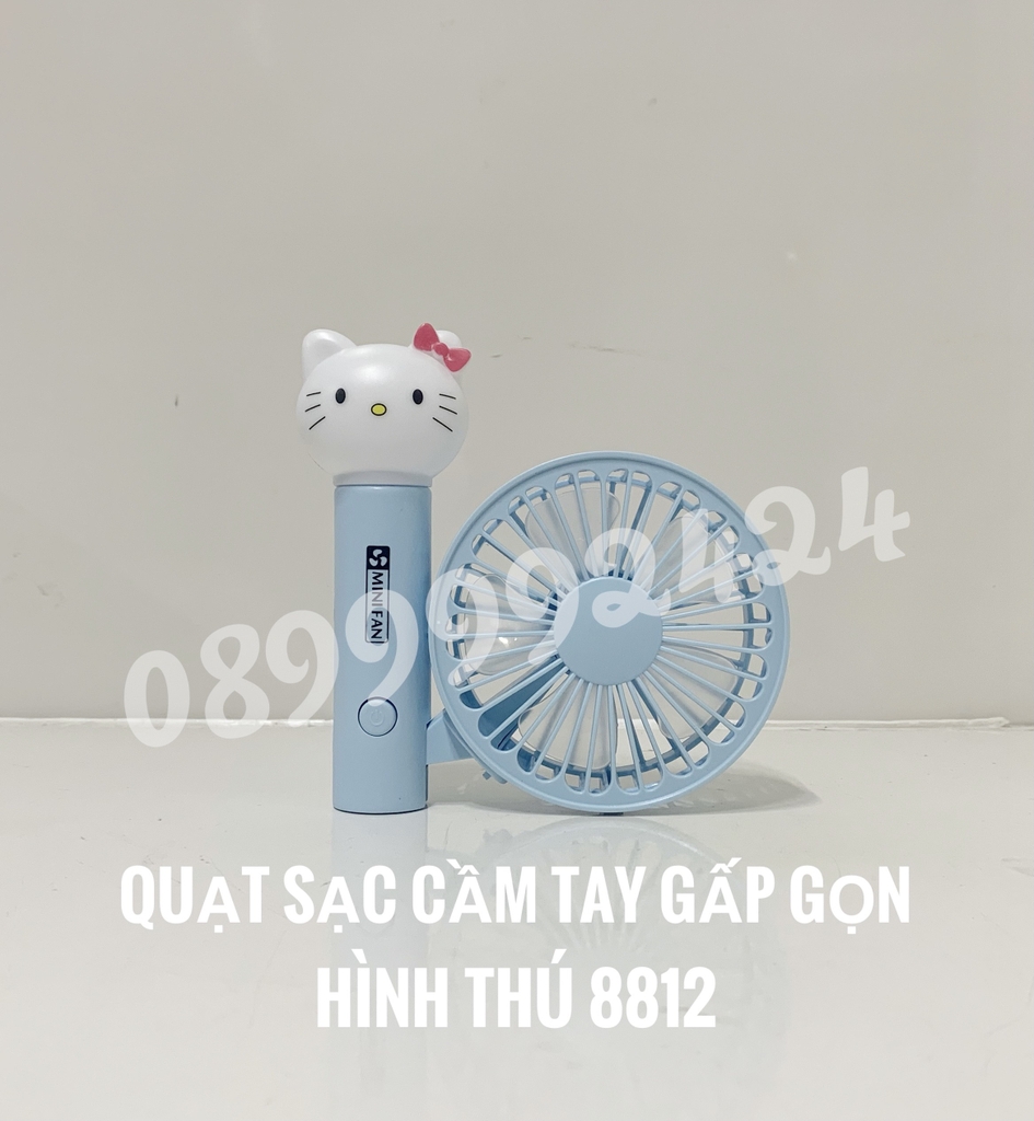 Quạt sạc cầm tay gấp gọn hình thú