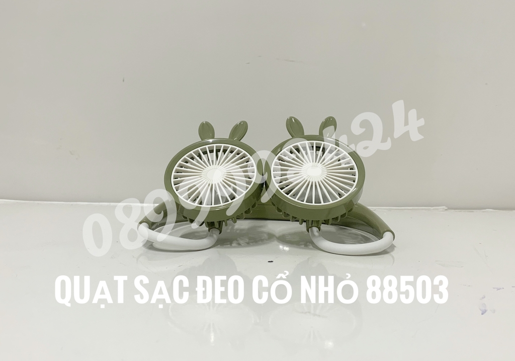 Quạt sạc đeo cổ nhỏ 88503