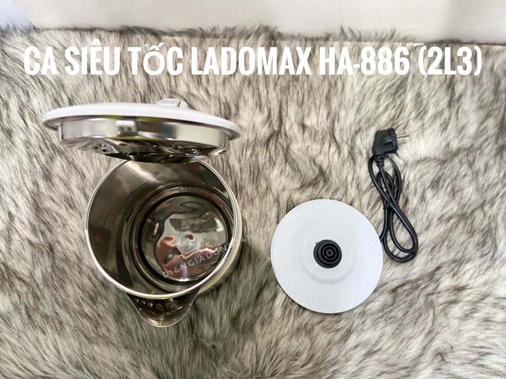 Ấm đun siêu tốc 2L3 Ladomax HA-886 - Hàng Chính Hãng