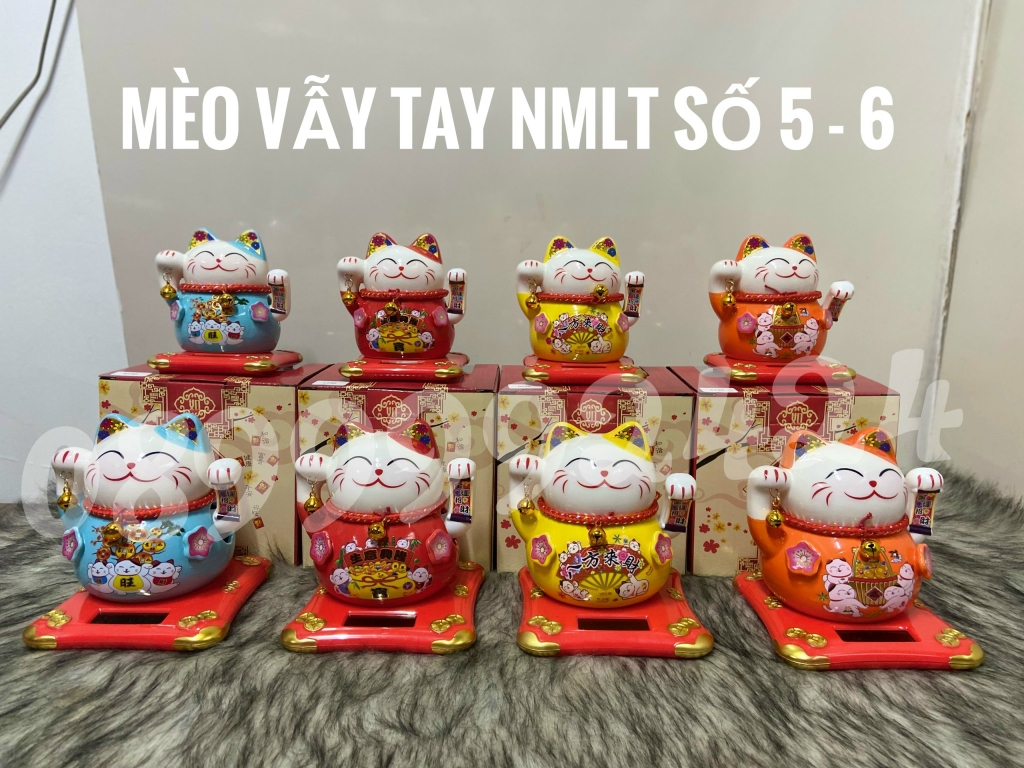 MÈO THẦN TÀI VẪY TAY ( XÀI ĐIỆN + PIN )