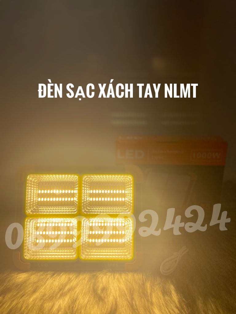 Đèn sạc xách tay NLMT 1000W