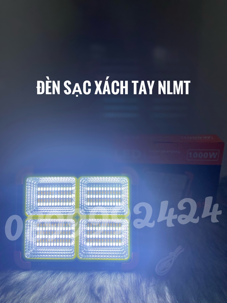 Đèn sạc xách tay NLMT 1000W