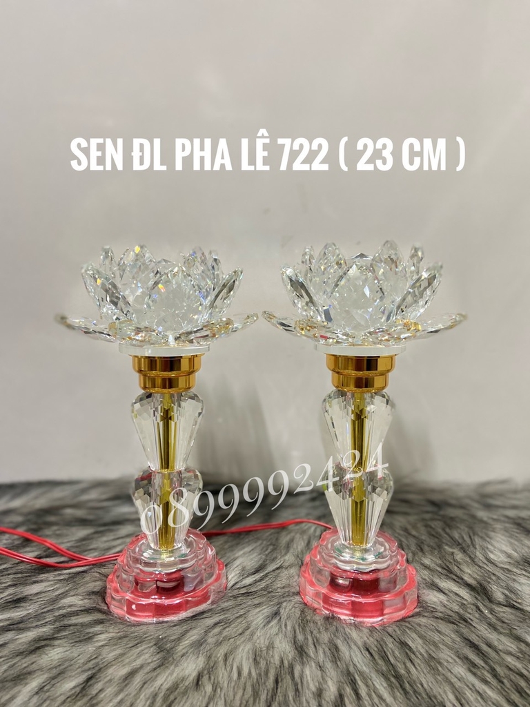 Đèn pha lê tròn 722 ( 23cm )