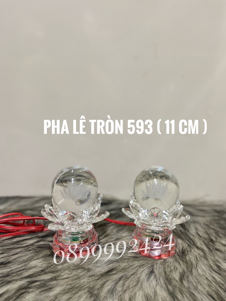 Đèn pha lê tròn 593 ( 11cm )