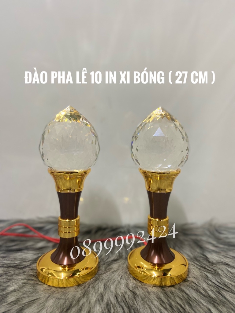 Đèn đào pha lê tròn 10 in XB ( 27cm )