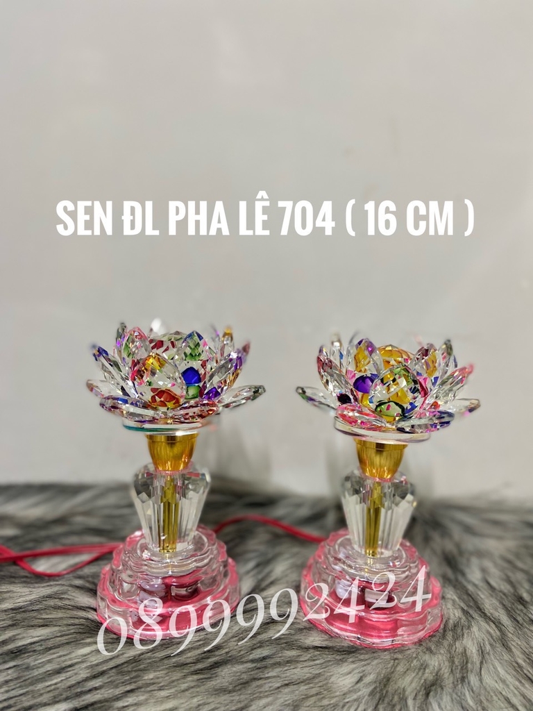 Đèn pha lê tròn 704 ( 16cm )