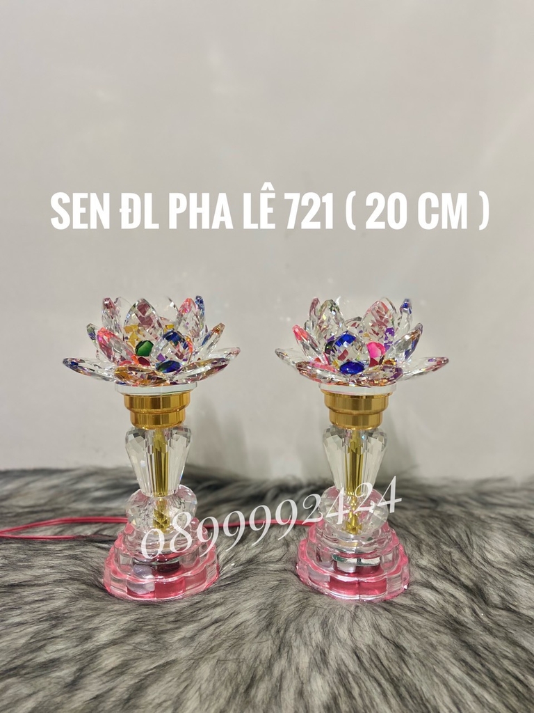 Đèn pha lê tròn 721 ( 20cm )