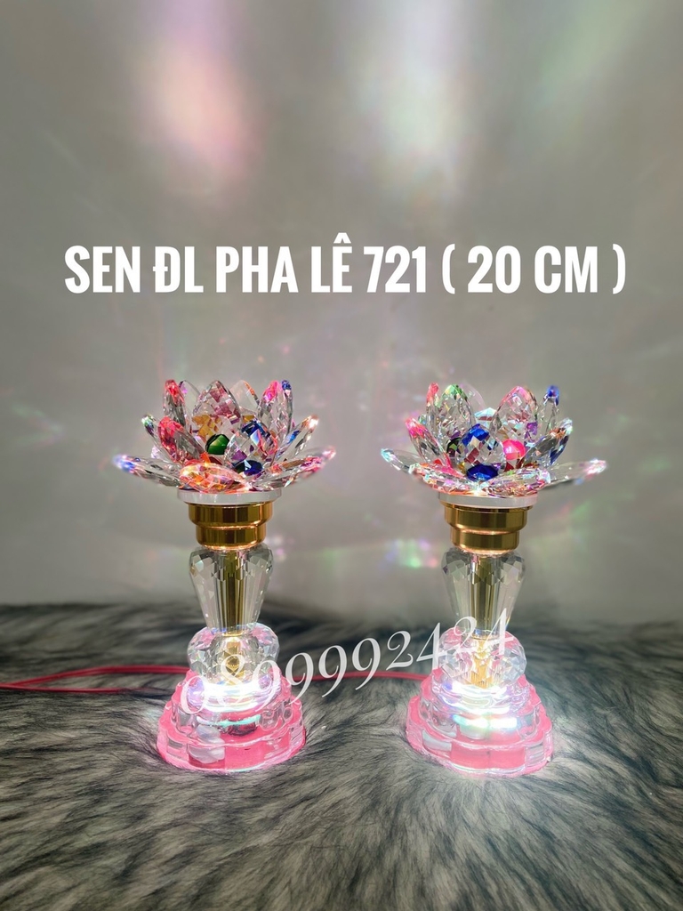 Đèn pha lê tròn 721 ( 20cm )