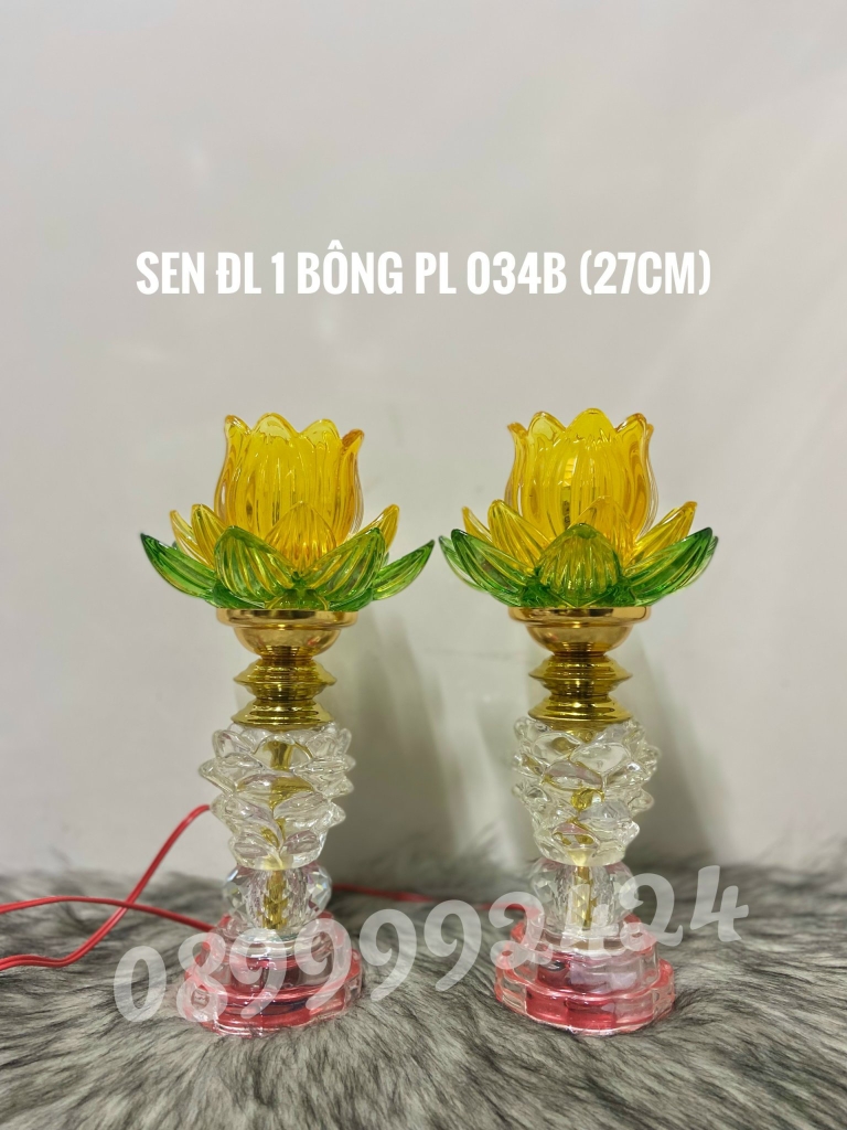 Đèn thờ pha lê cao cấp 034B