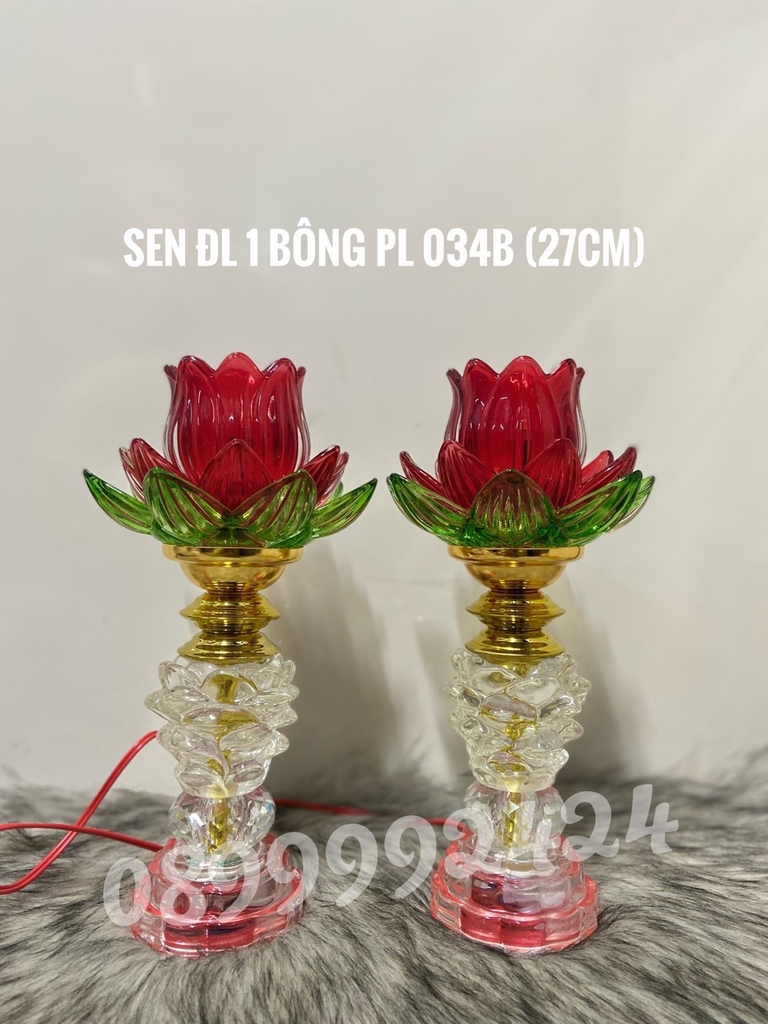 Đèn thờ pha lê cao cấp 034B