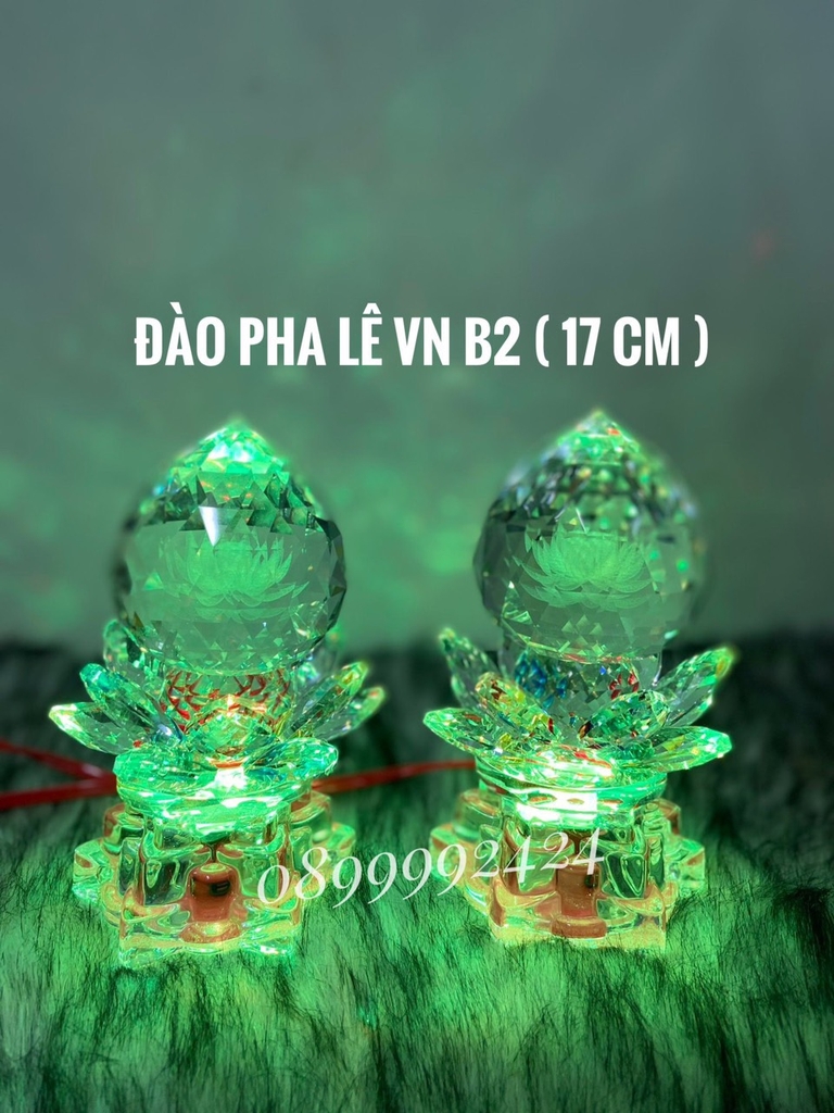 Đèn đào pha lê VN B2 ( 17cm )