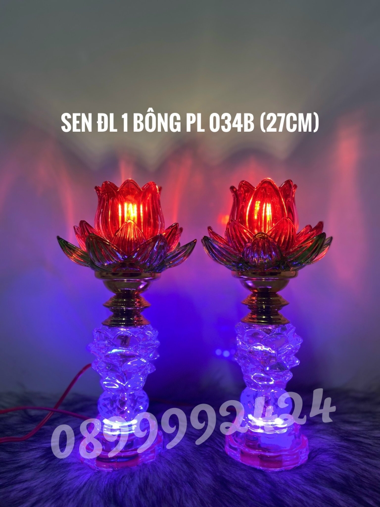 Đèn thờ pha lê cao cấp 034B