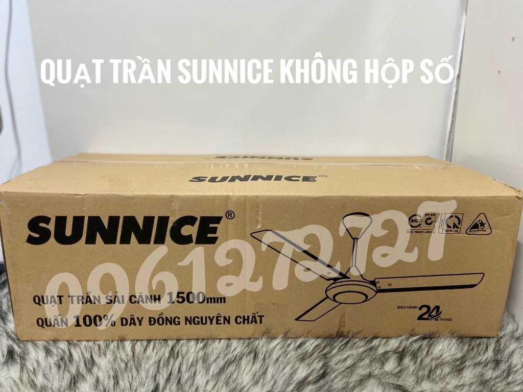 QUẠT TRẦN SUNNICE KHÔNG HỘP SỐ