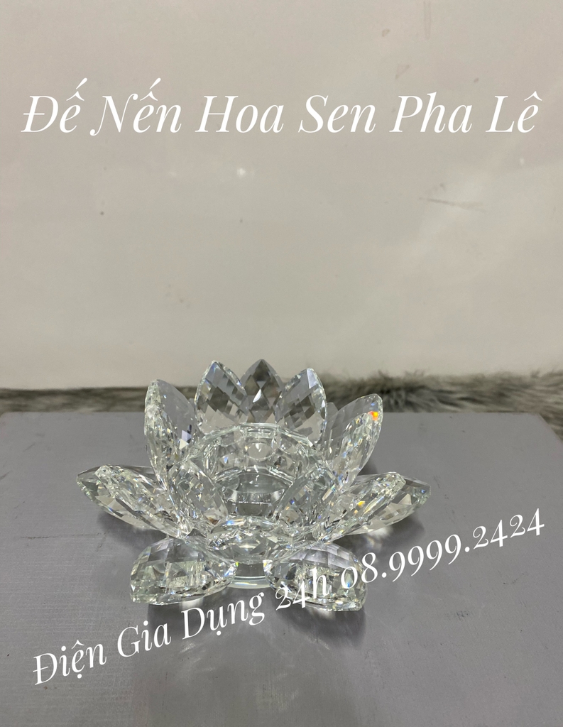 ĐẾ NẾN HOA SEN PHA LÊ, ĐẾ ĐỰNG NẾN PHA LÊ SIÊU ĐẸP