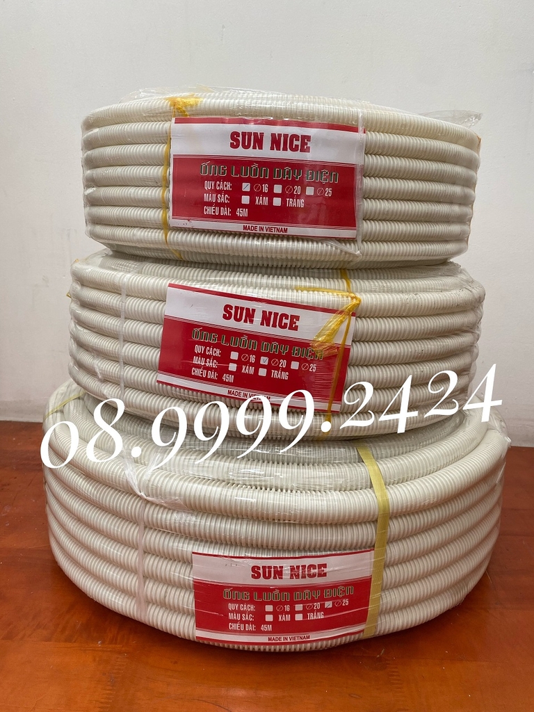 ỐNG GÀ MỀM LUỒN DÂY ĐIỆN SUNNICE PHI 16-20-25