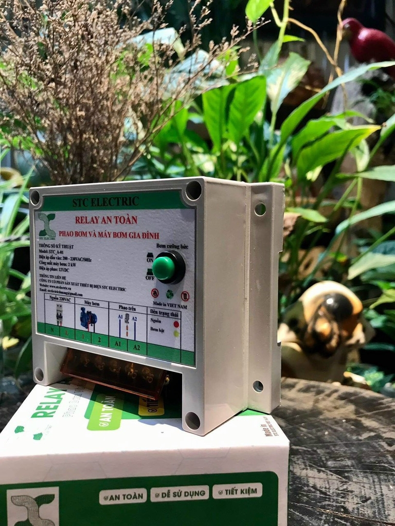 Thiết bị điện STC ELECTRIC, RELAY an toàn máy bơm và phao bơm gia đình.