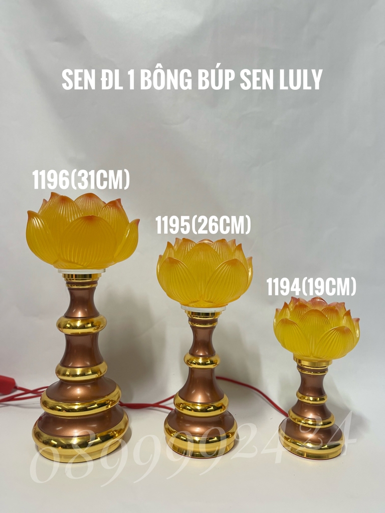ĐÈN THỜ LƯU LY CAO CẤP 1196 CAO 31CM GIÁ BÁN 1 CẶP