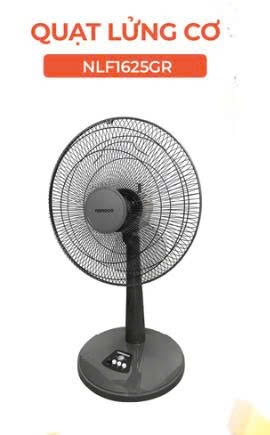 Quạt lửng, bạc đạn, 47W, NLF1625 (Màu Hồng, Màu Xanh, Màu Ghi)