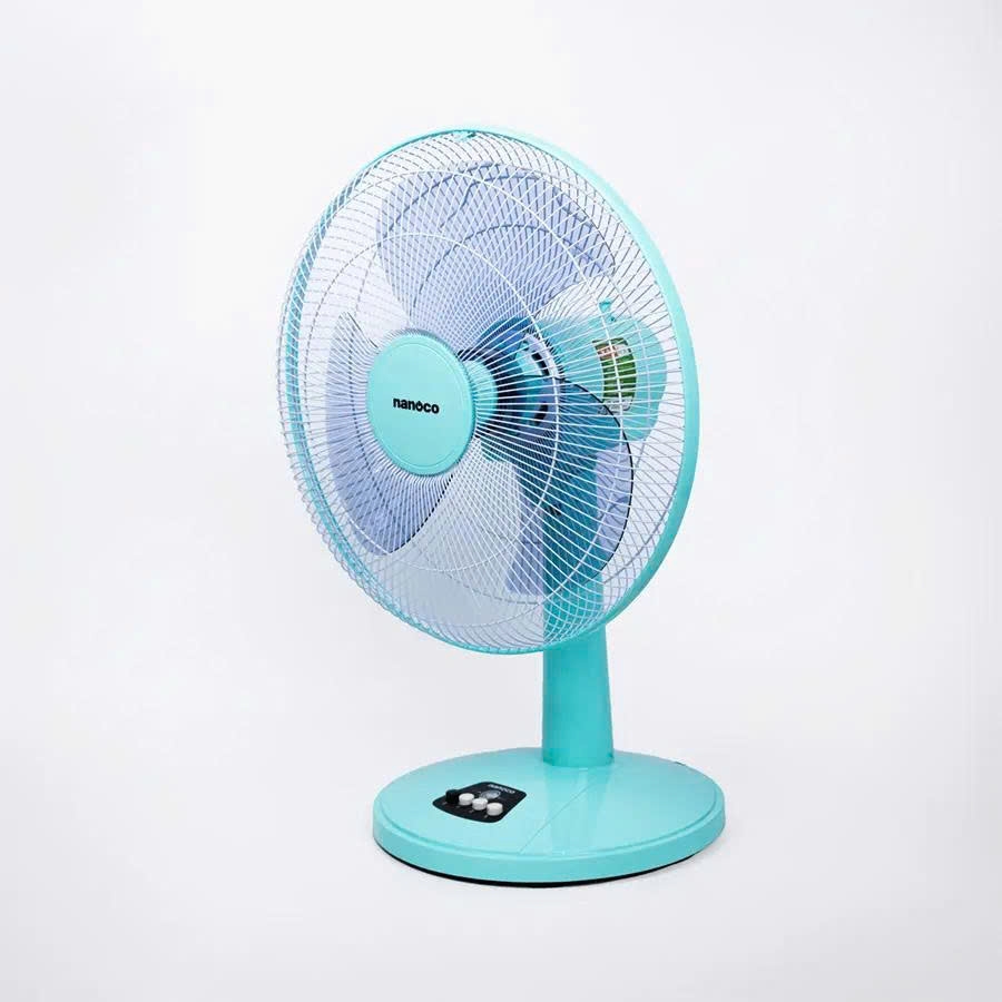 Quạt bàn nanoco, 47W, NTF1630 ( màu xanh ngọc, màu beige, màu xám)