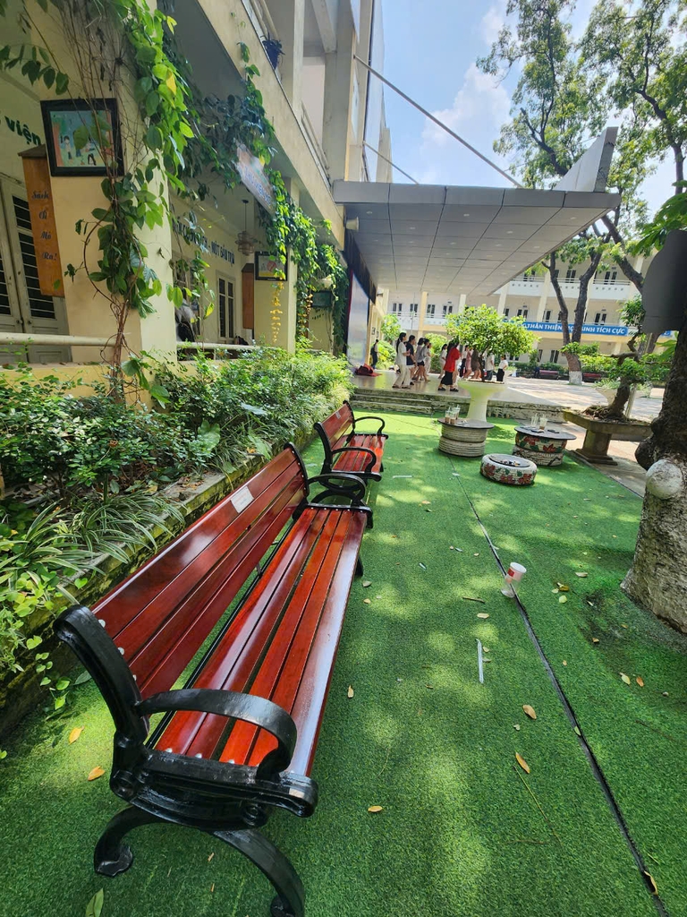 Kích thước ghế gang trường học Minh Hải theo yêu cầu công trình