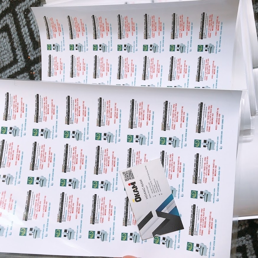 In decal PP dạng tờ A4 giá rẻ nhất, có thể lấy ngay