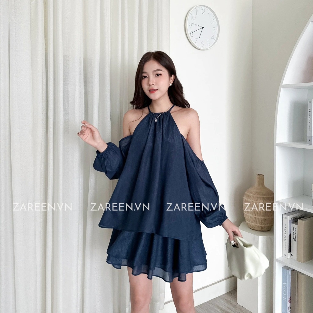 Shop chuyên sỉ set bộ cổ yếm theu hoa sen quần ống rộng - Quần Áo Xưởng May  ANN