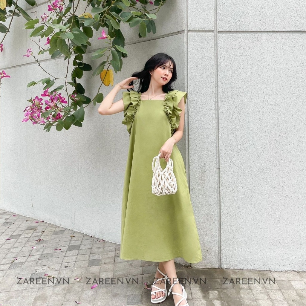 ĐẦM LINEN DÁNG DÀI TAY BÈO ZAREEN DAX68 | Thương hiệu thời trang ...