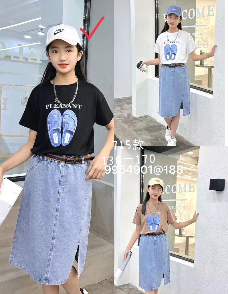 Chân váy jean dáng dài CV05-30 | Thời trang công sở K&K Fashion