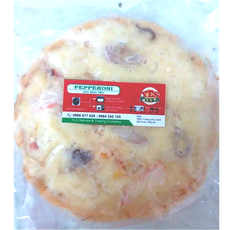 Pizza Pepperoni (xúc xích tiêu) size 22cm CÔNG TY TNHH THỰC PHẨM TLC