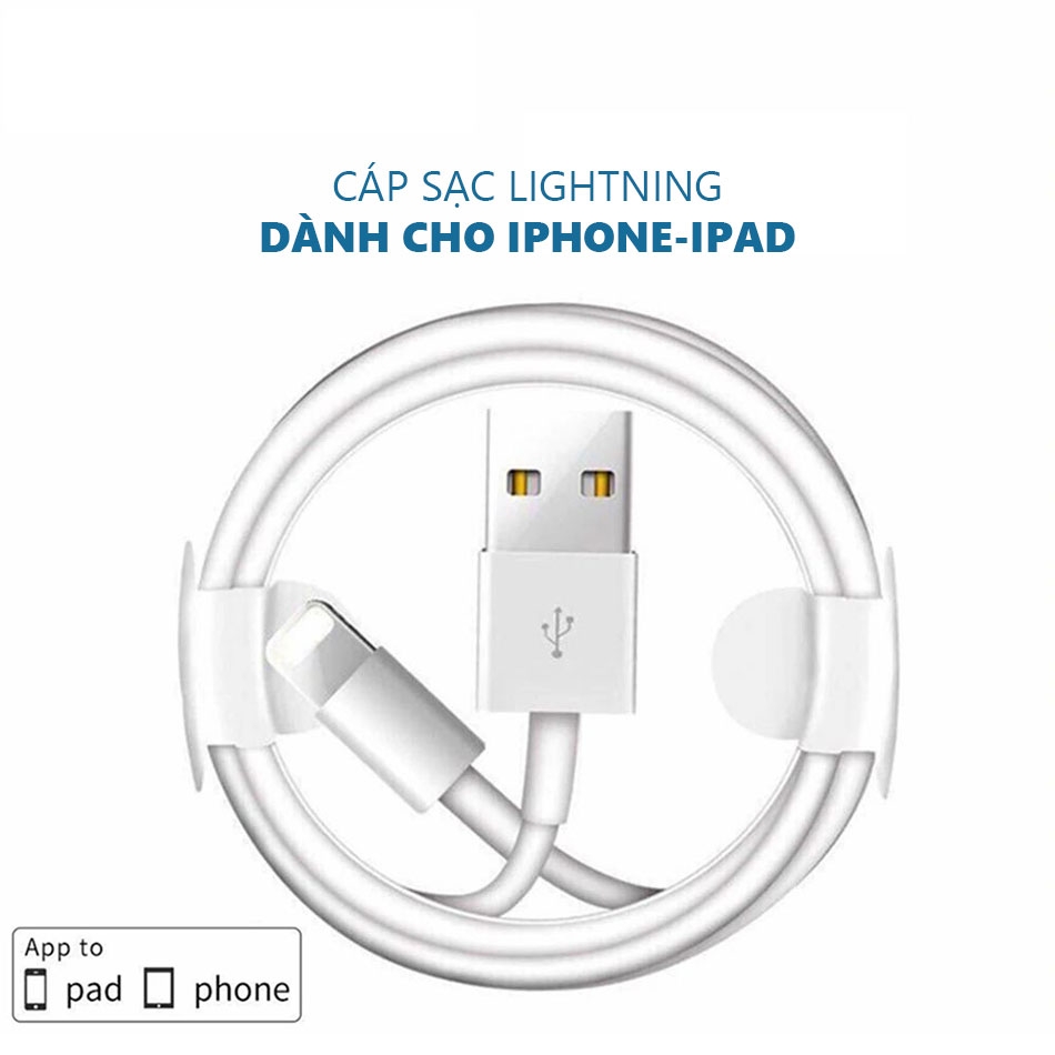 Cáp sạc Lightning dành cho Iphone Ipad Thế giới điện máy - đại lý xiaomi  chính hãng tại Việt Nam