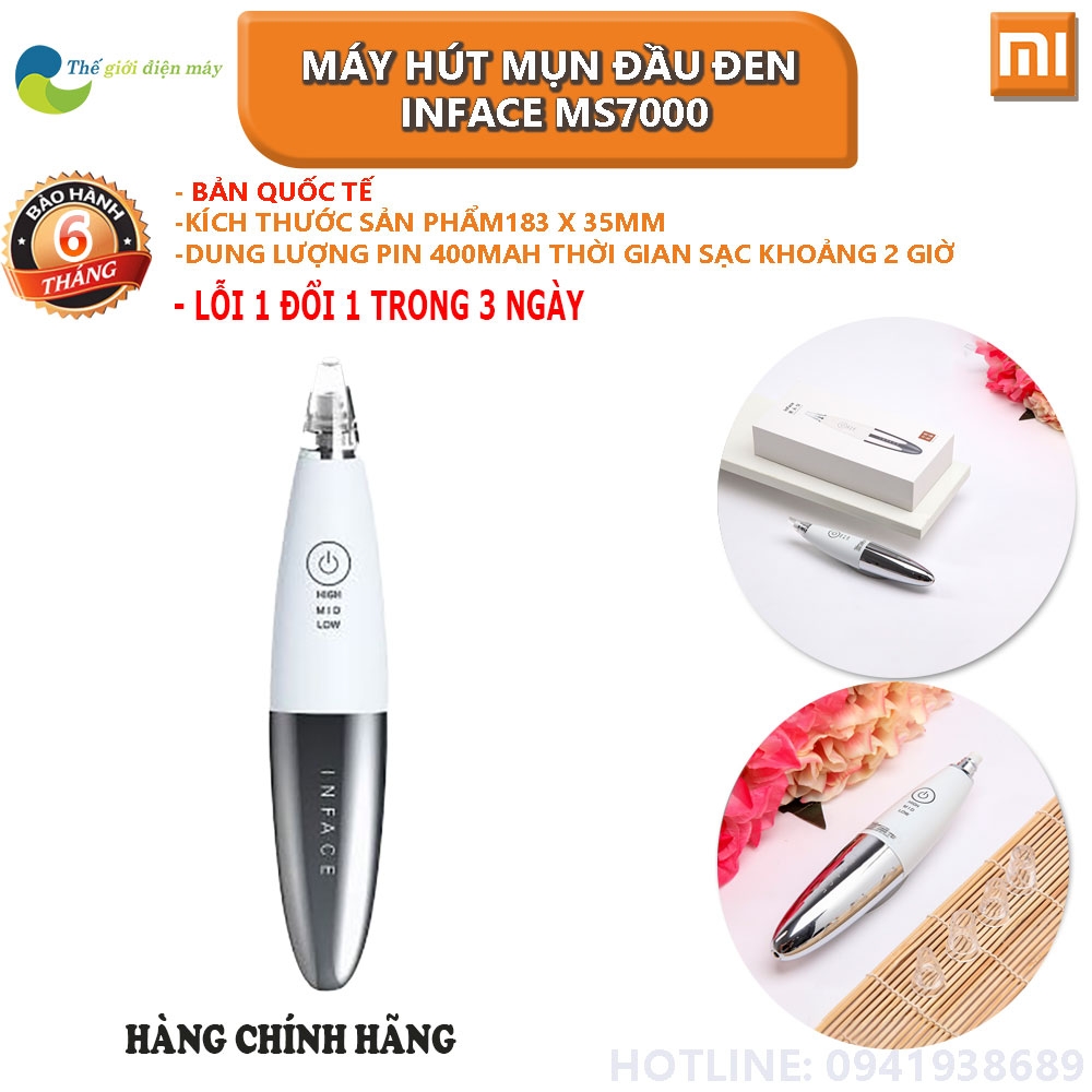 Máy hút mụn đầu đen inface MS7000 Thế giới điện máy - đại lý phân phối gia  dụng thông minh xiaomi